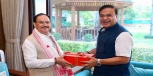 Himanta Biswa Sarma Discusses Ambitious Health Sector Plans with J.P. Nadda
