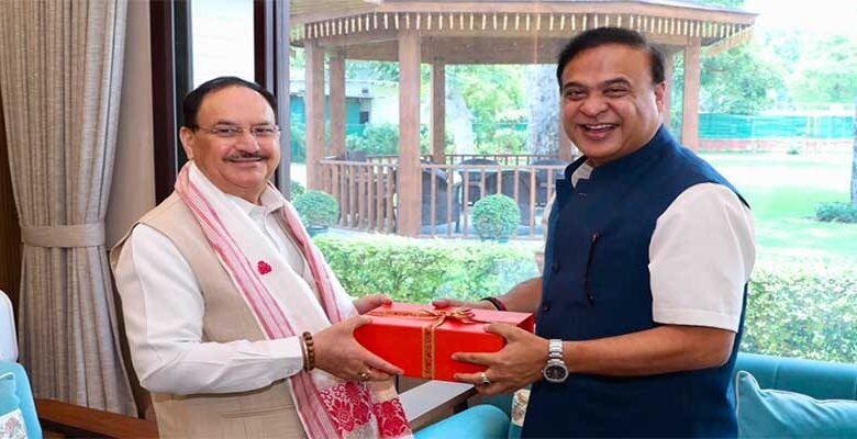 Himanta Biswa Sarma Discusses Ambitious Health Sector Plans with J.P. Nadda