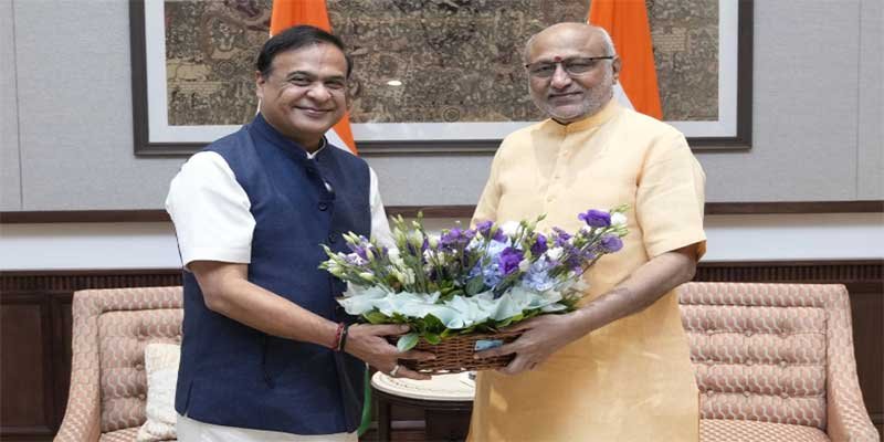 Himanta Biswa Sarma Meets Vice President, Highlights Assam’s Development Story