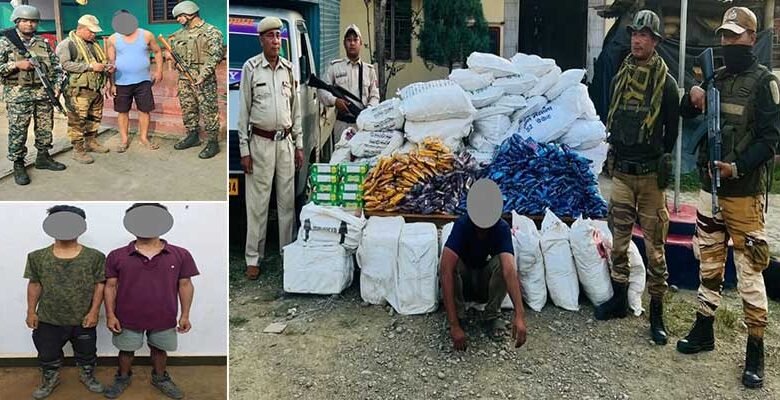 Security Forces Arrest Four Militants Across Manipur, Intensify Search Operations