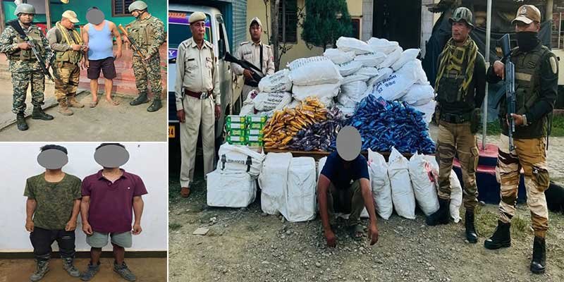 Security Forces Arrest Four Militants Across Manipur, Intensify Search Operations