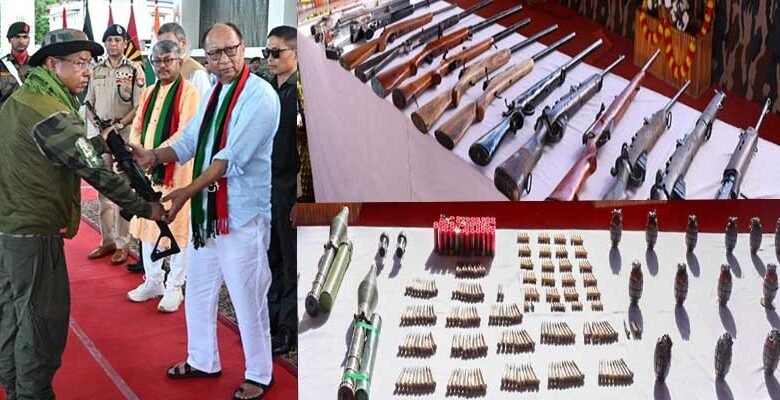 Manipur: 46 KCP (PWG) Cadres Lay Down Arms Under Rehabilitation Initiative
