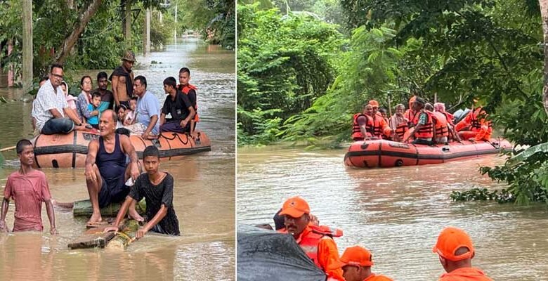 Assam Battles Severe Floods; Rescue Operations Intensify Across State