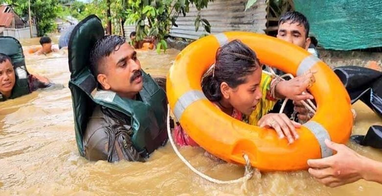 Assam Flood Crisis Deepens; Death Toll Rises to 41, Over 9 Lakh Affected