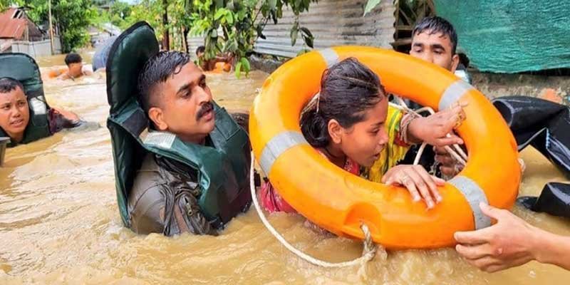 Assam Flood Crisis Deepens; Death Toll Rises to 41, Over 9 Lakh Affected