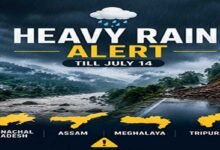 Heavy Rain Alert Across Northeast: Flood-Hit Arunachal Faces More Rain Till July 14