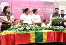 Manipur CM Attends Vungzagin Valte’s Funeral