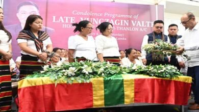 Manipur CM Attends Vungzagin Valte’s Funeral