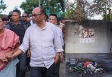 Manipur CM Visits Kanto Sabal, Reviews Reconstruction After Arson Incident