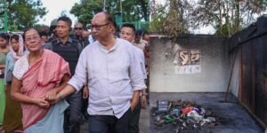 Manipur CM Visits Kanto Sabal, Reviews Reconstruction After Arson Incident