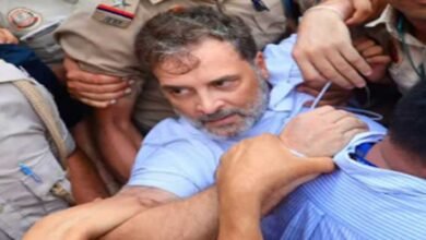 Congress Leaders Led by Rahul Gandhi Stage Dharna Outside PM's Residence; Police Remove Them