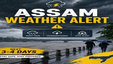 IMD Forecasts Very Heavy Rainfall Across Assam for Next 3–4 Days