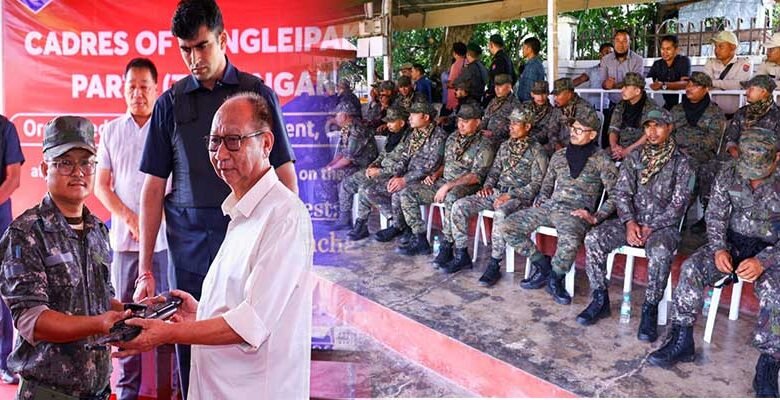 46 KCP-Taibanganba Cadres Surrender Arms, Join Mainstream in Manipur﻿