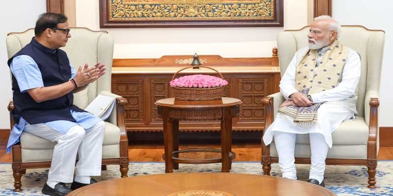 Assam CM Himanta Biswa Sarma Meets PM Modi, Discusses Flood Recovery