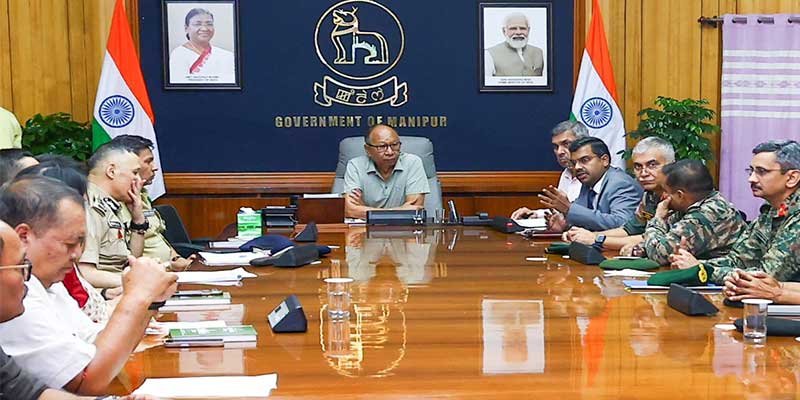 Unified Command Meeting Assesses Manipur Law and Order, National Highway Security