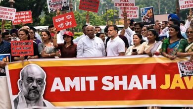 Parliament Proceedings Disrupted Amid Opposition's 'Amit Shah Jawaab Do' Protest