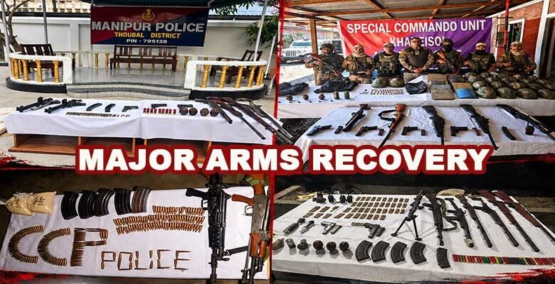 Security Forces Seize AK-Series Rifles, Grenades and Bulletproof Gear in Manipur﻿