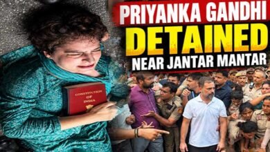 Priyanka Gandhi Holds Constitution as Police Remove Her From Protest Site