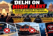 Delhi on High Alert over October 10 Protest; 45 Trains Cancelled, Mobile Internet Suspended in Central Delhi