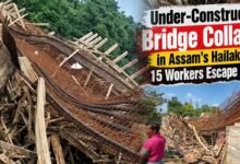Under-Construction Bridge Collapses in Hailakandi; 15 Workers Escape Unhurt