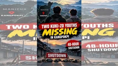 Two Kuki-Zo Youths Missing in Manipur’s Kangpokpi; CoTU Calls 48-Hour Shutdown﻿