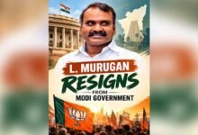 Union Minister L Murugan Resigns as MoS and Rajya Sabha Member
