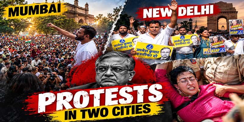Gyanesh Kumar Under Protest Spotlight: CJP Rally in Mumbai, Student Agitation in Delhi