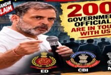 Rahul Gandhi Claims 200 Officers from ED, CBI & MEA Are in Touch with Opposition